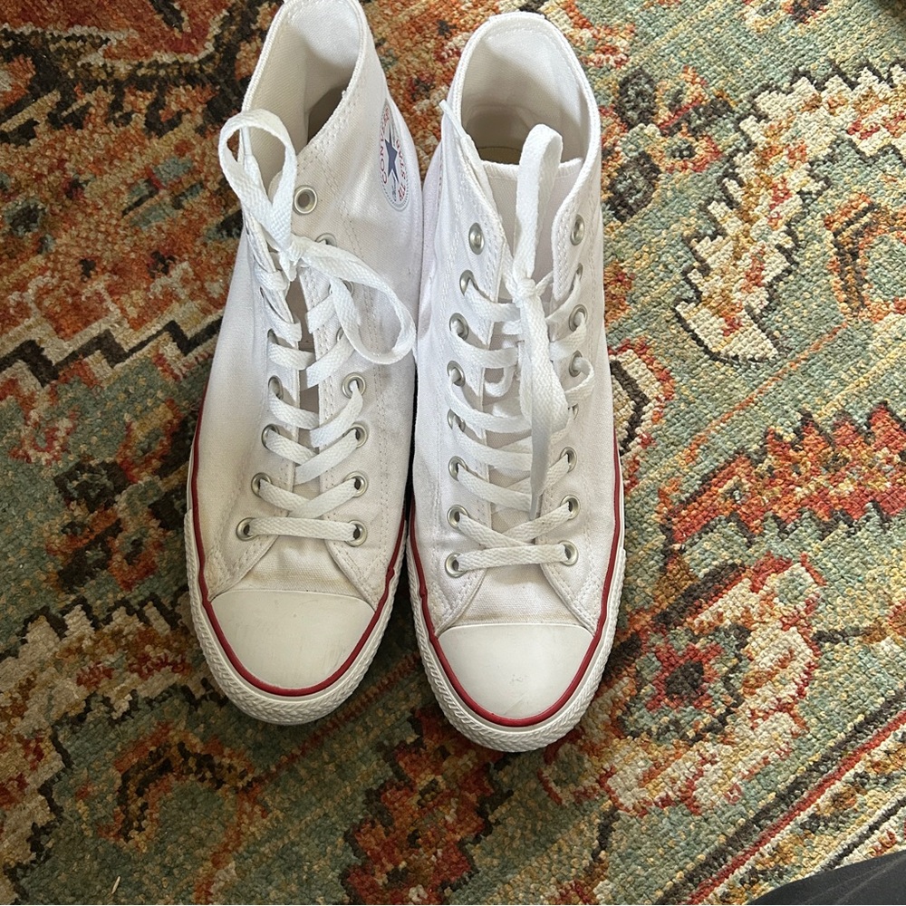 White high top converse *MENS*